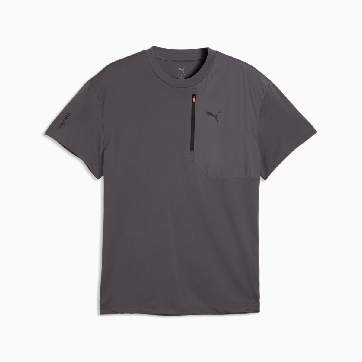 PUMATECH Pocket Tee Men - Moody Gray - front on white background