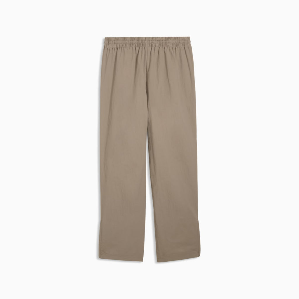 PUMA Class Men's Relaxed Pinnacle Woven Track Pants - Mouse Gray - back on white background
