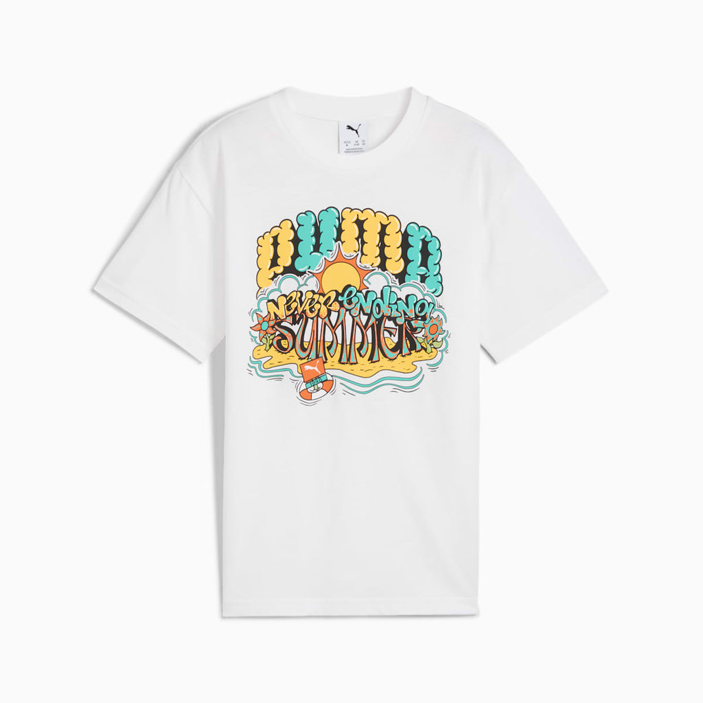 Graphics Puma Tee III B PUMA White front view