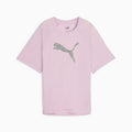EVOSTRIPE Women's Graphic Tee Grape Mist front view