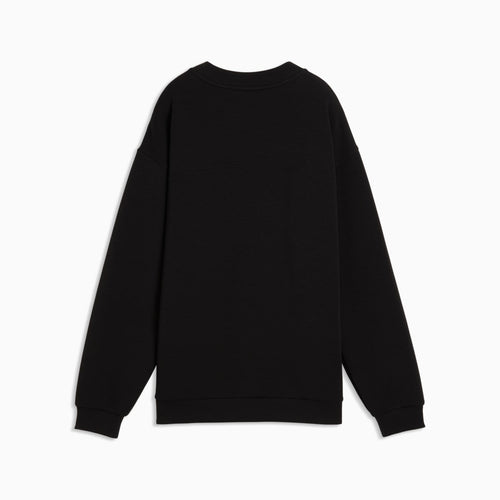 CLOUDSPUN Relaxed Crew Neck Top Women - PUMA Black - back on white background