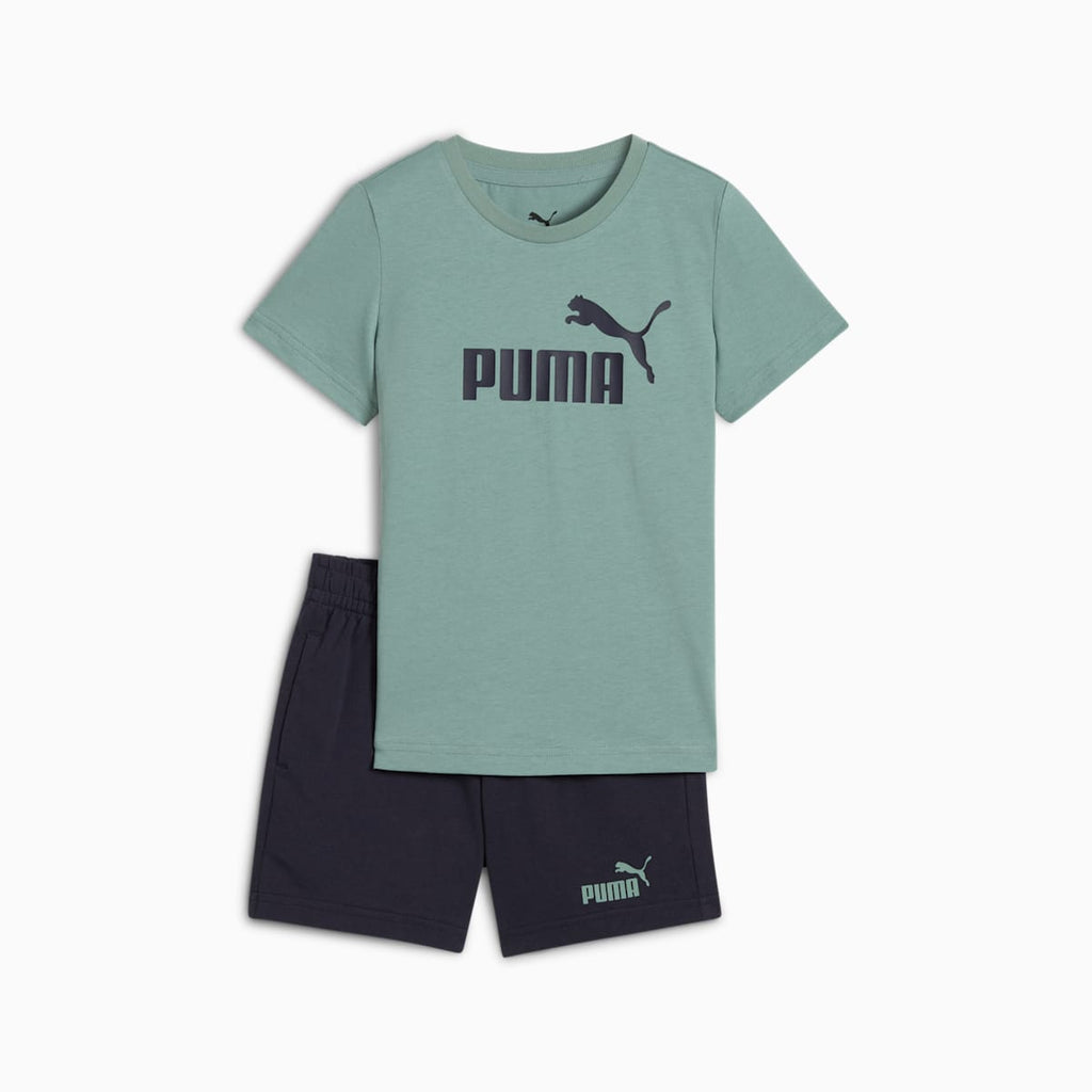 ESS No.1 Logo Tee and Shorts Set PS Gree front view