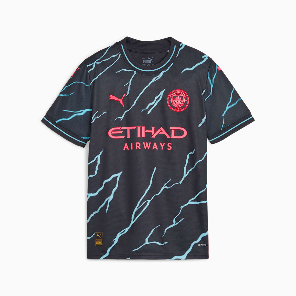 MCFC 3rd Jersey Replica Jr Dark Navy-Her front view