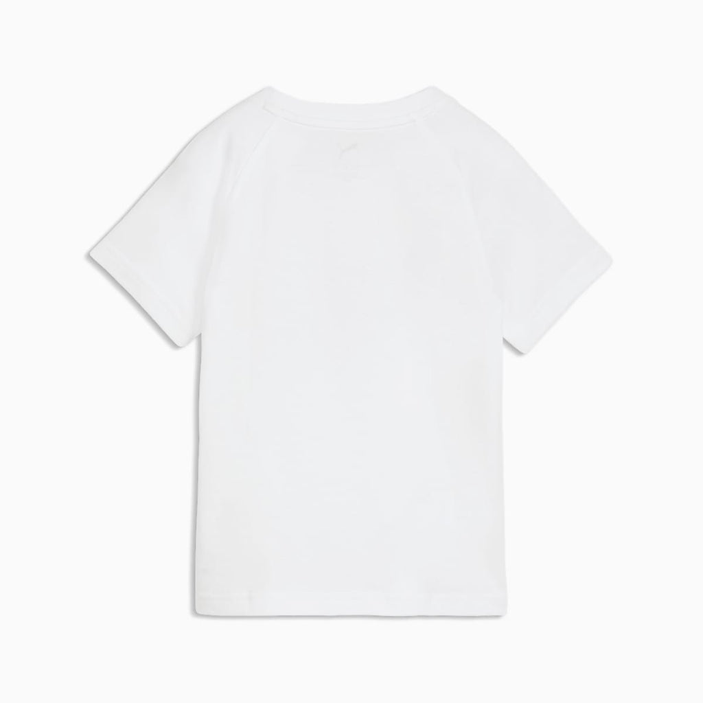 PUMA Kids Graphic Tee - PUMA White - back on white background