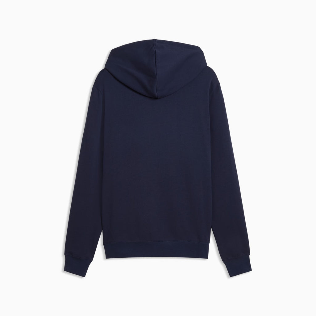 Essentials Elevated Hoodie Men - PUMA Navy - back on white background