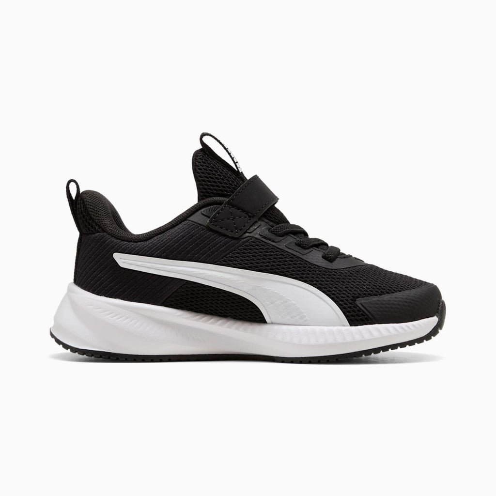 PUMA Flyer 4 Running Shoes Kids - PUMA Black-PUMA White - Front / Top View
