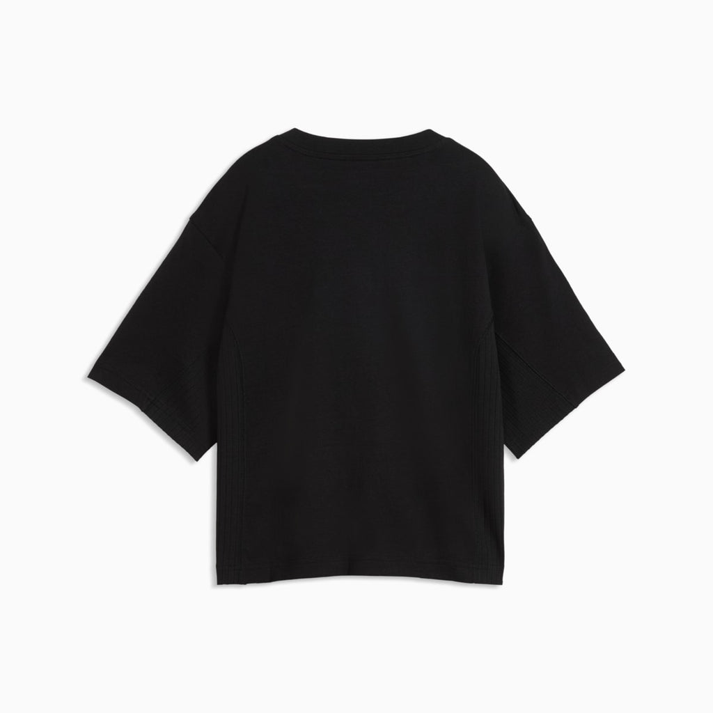 HER Women's Relaxed Tee - PUMA Black - back on white background