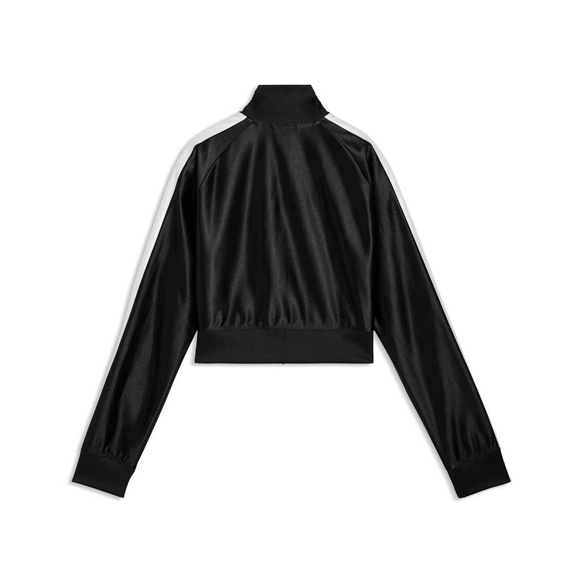 FUTURE.PUMA.ARCHIVE T7 Slim Cropped Track Jacket Women - PUMA Black back view