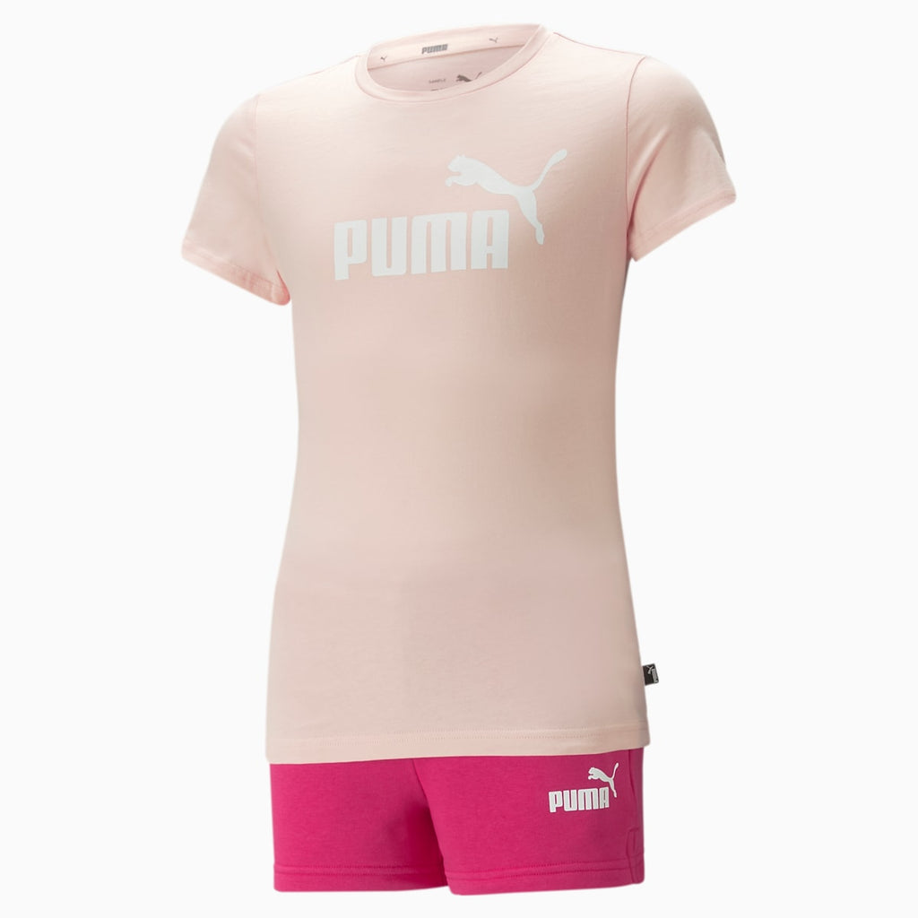 Logo Tee & Shorts Set G Rose Dust-Orchid front view