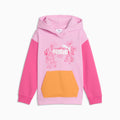 PUMA x DORA THE EXPLORER Relaxed Graphic Hoodie Kids - Mauve Glow - front on white background