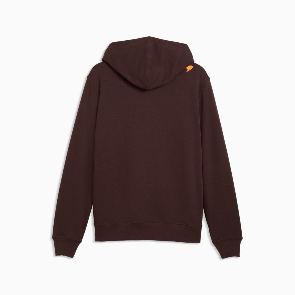 McLAREN RACING Essentials Hoodie Men - Chocolate Fondue - back on white background