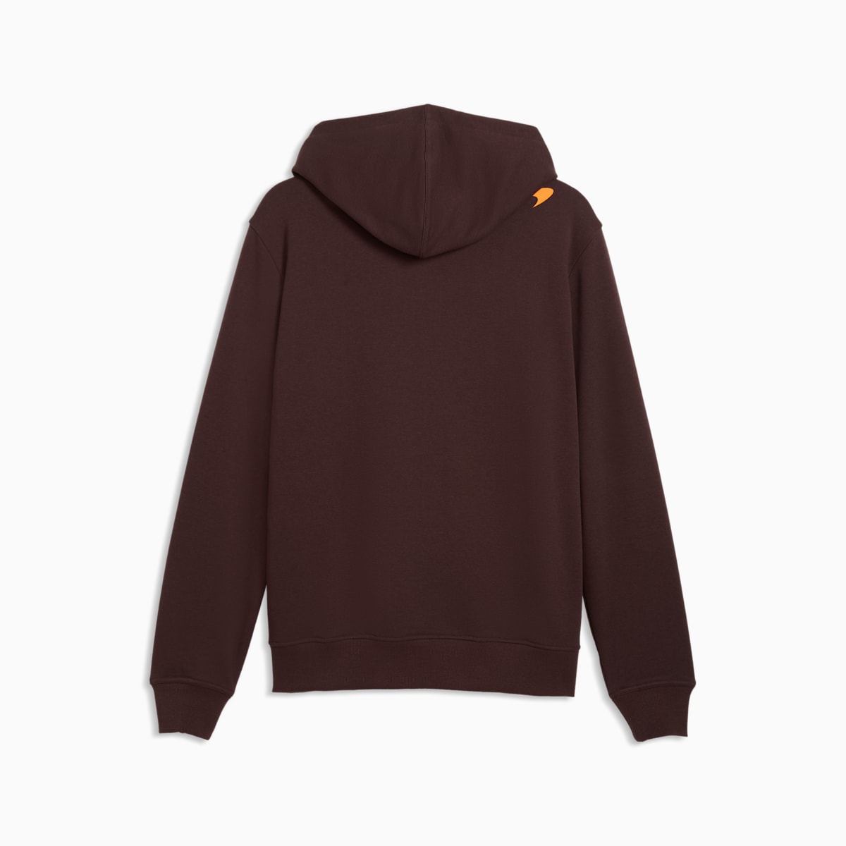 McLAREN RACING Essentials Hoodie Men - Chocolate Fondue - back on white background