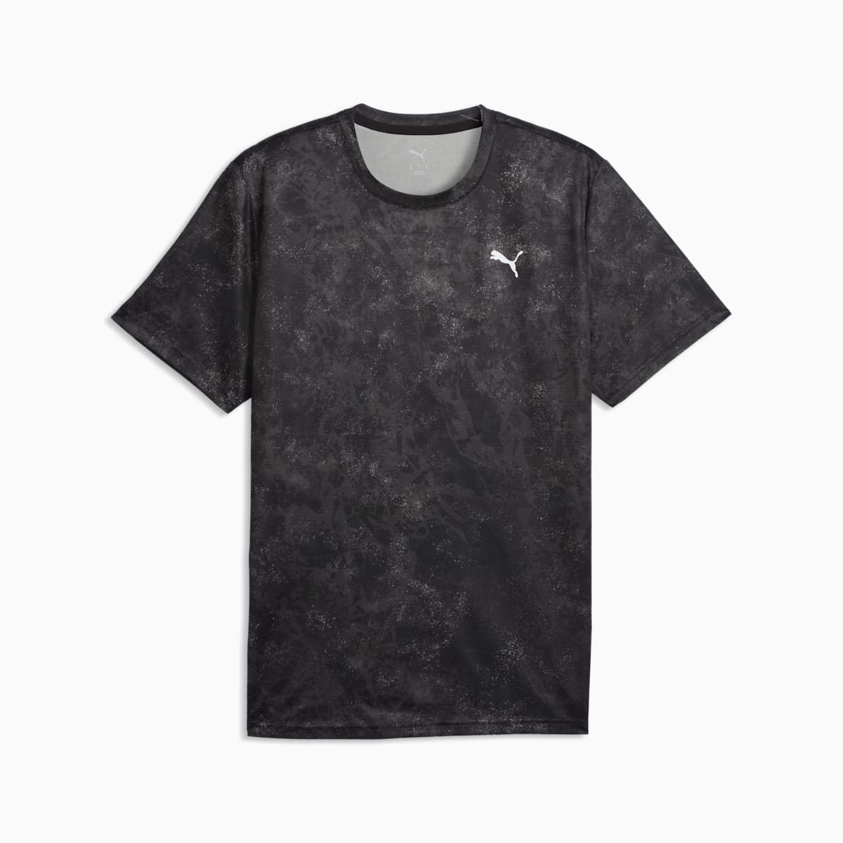 Train All Day Essentials Printed Tee Men - PUMA Black - front on white background