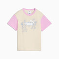 PUMA x DORA THE EXPLORER Relaxed Graphic Tee Kids - Alpine Snow - front on white background