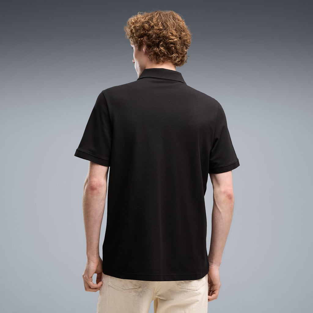 Essentials No. 1 Logo Piqué Polo Men - PUMA Black image 5