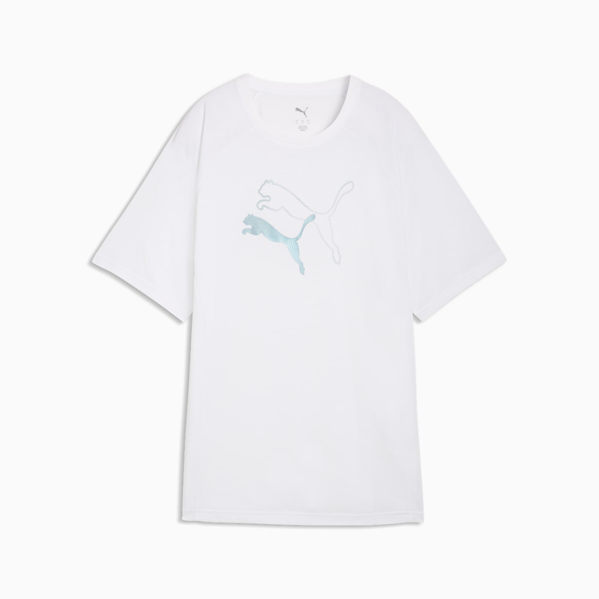 EVOSTRIPE Relaxed Graphic Tee Women - PUMA White front view