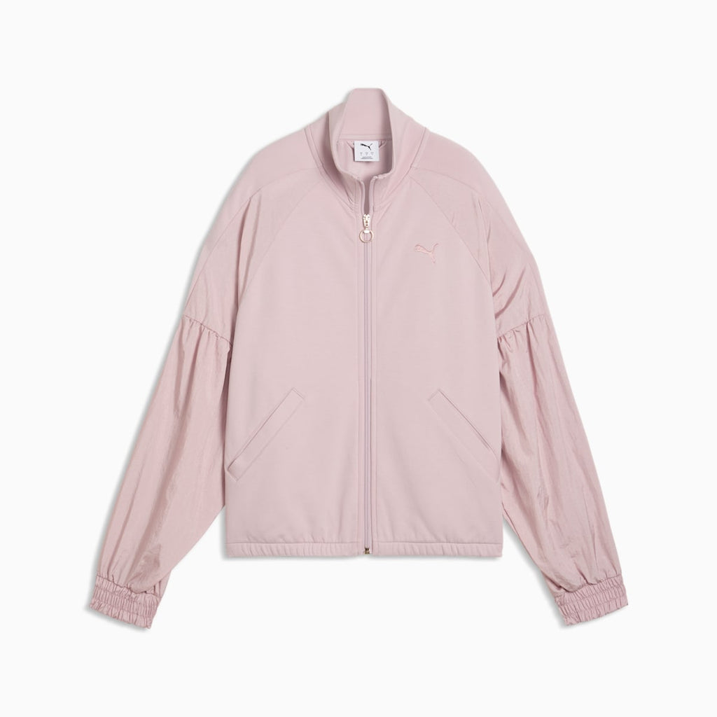 HER Women's Relaxed Full-Zip Jacket - Misty Pink - front on white background