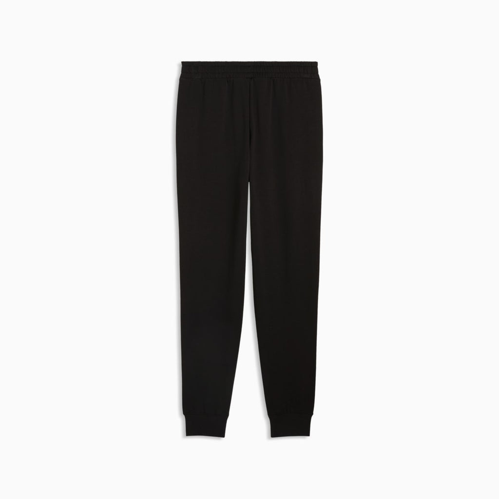Essentials Elevated Men's Sweatpants - PUMA Black-warm white - back on white background