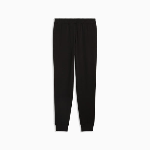 Essentials Elevated Men's Sweatpants - PUMA Black-warm white - back on white background