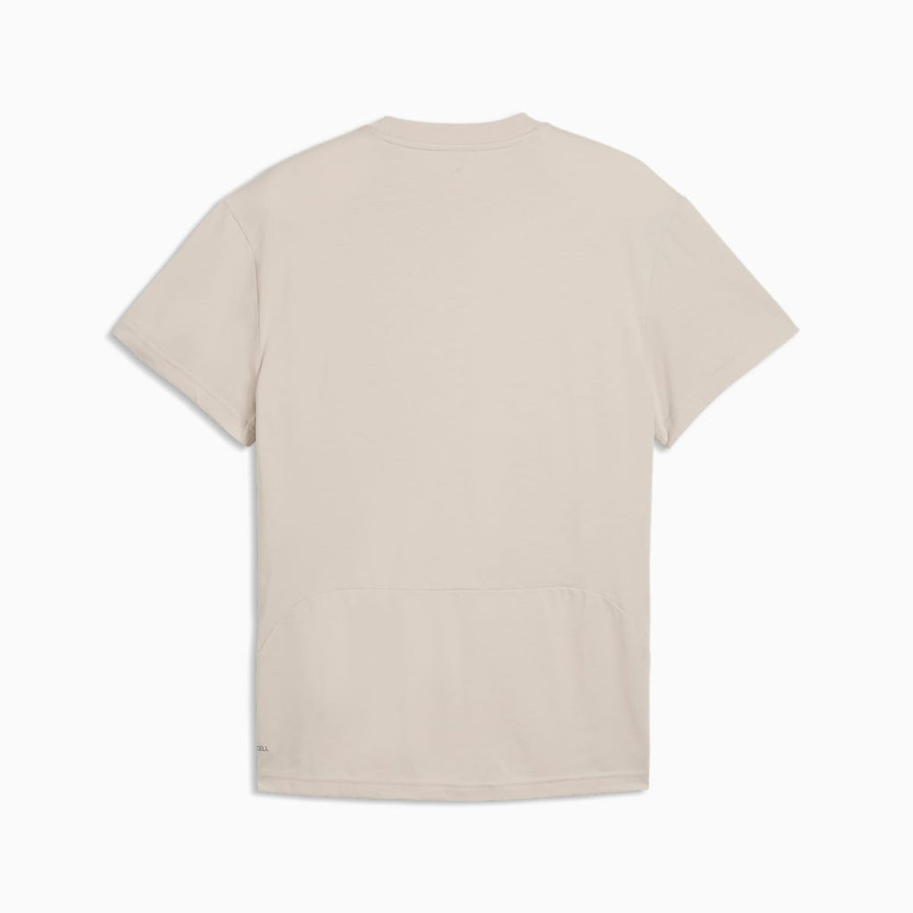 PUMATECH Pocket Tee Men - Silver Fog - back on white background