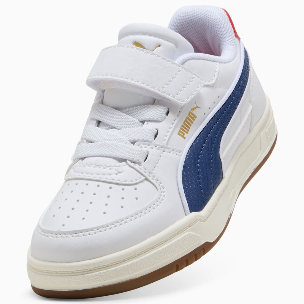 PUMA Caven III Retro AC+ PS Kids Sneakers - White - Back / Heel View