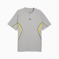 PUMA Sport Relaxed Colourblocked Tee Men - Gray Echo - front on white background