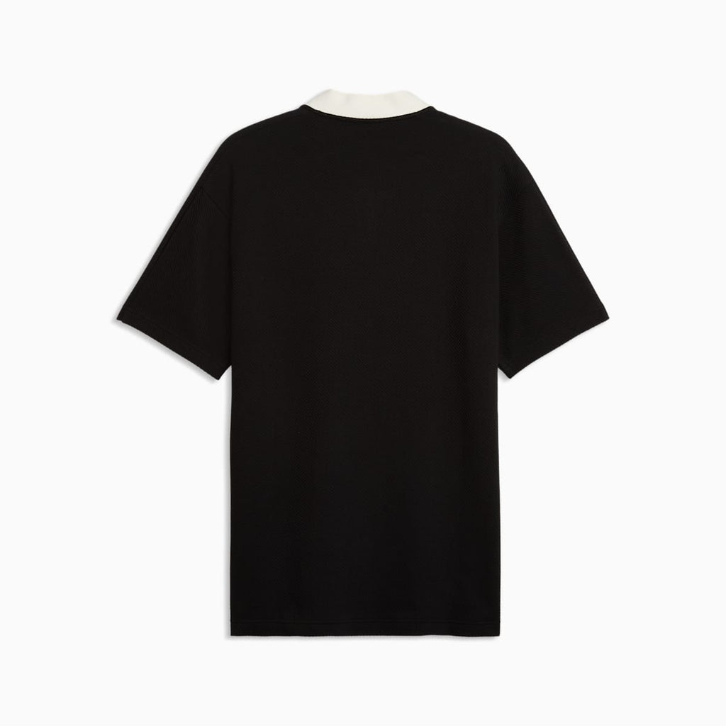 PUMA Class Relaxed Polo Men - PUMA Black - back on white background
