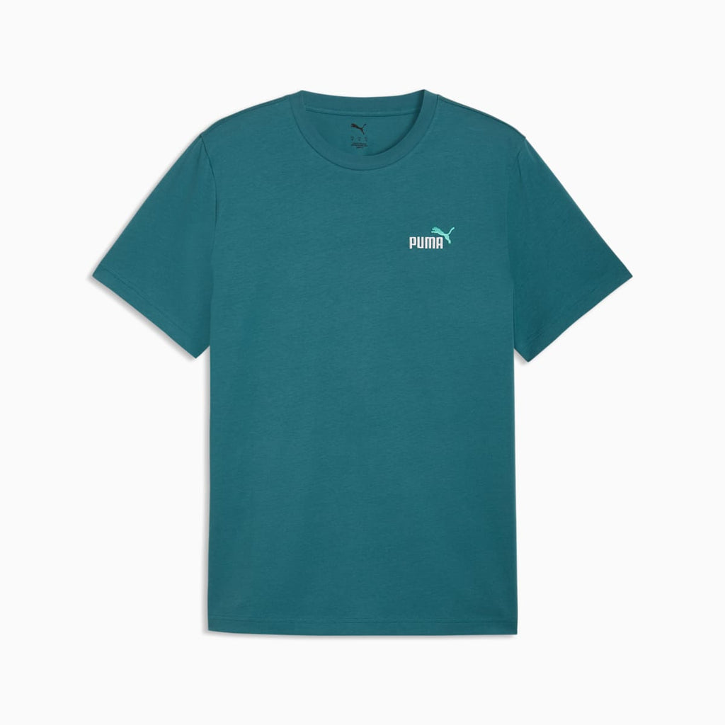 Essentials 2 Color Small No. 1 Logo Tee Men - Emerald Ice image 2