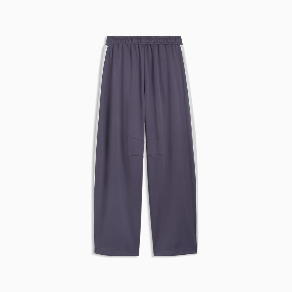 T7 Love Of The Cat Men's Barrel Track Pants - Inky Depths-Créme De Mint - back on white background