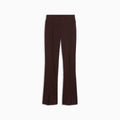 HER Women's Rib Flared Leggings - Chocolate Fondue - front on white background