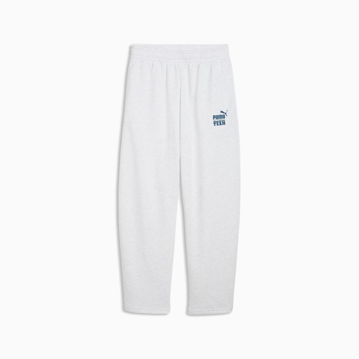 MID 90s Relaxed Barrel Sweatpants Youth - White Glow Heather - front on white background