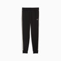Essentials Elevated Men's Sweatpants - PUMA Black-warm white - front on white background