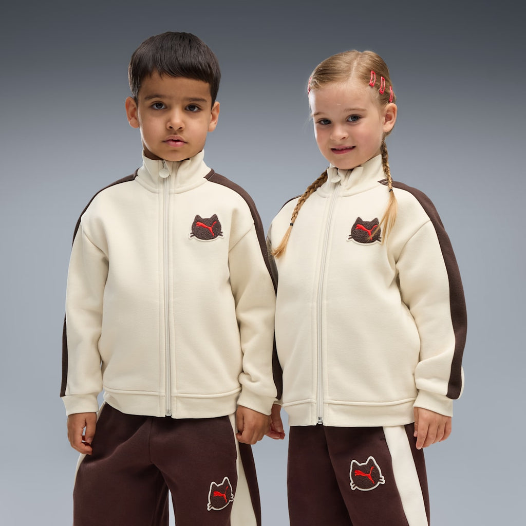 Imaginary Friend Little Kids' T7 Relaxed Zip-Up Jacket - Alpine Snow - on model