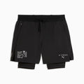 PUMA x HYROX PWRMODE 2-in-1 Shorts Men - PUMA Black - front on white background
