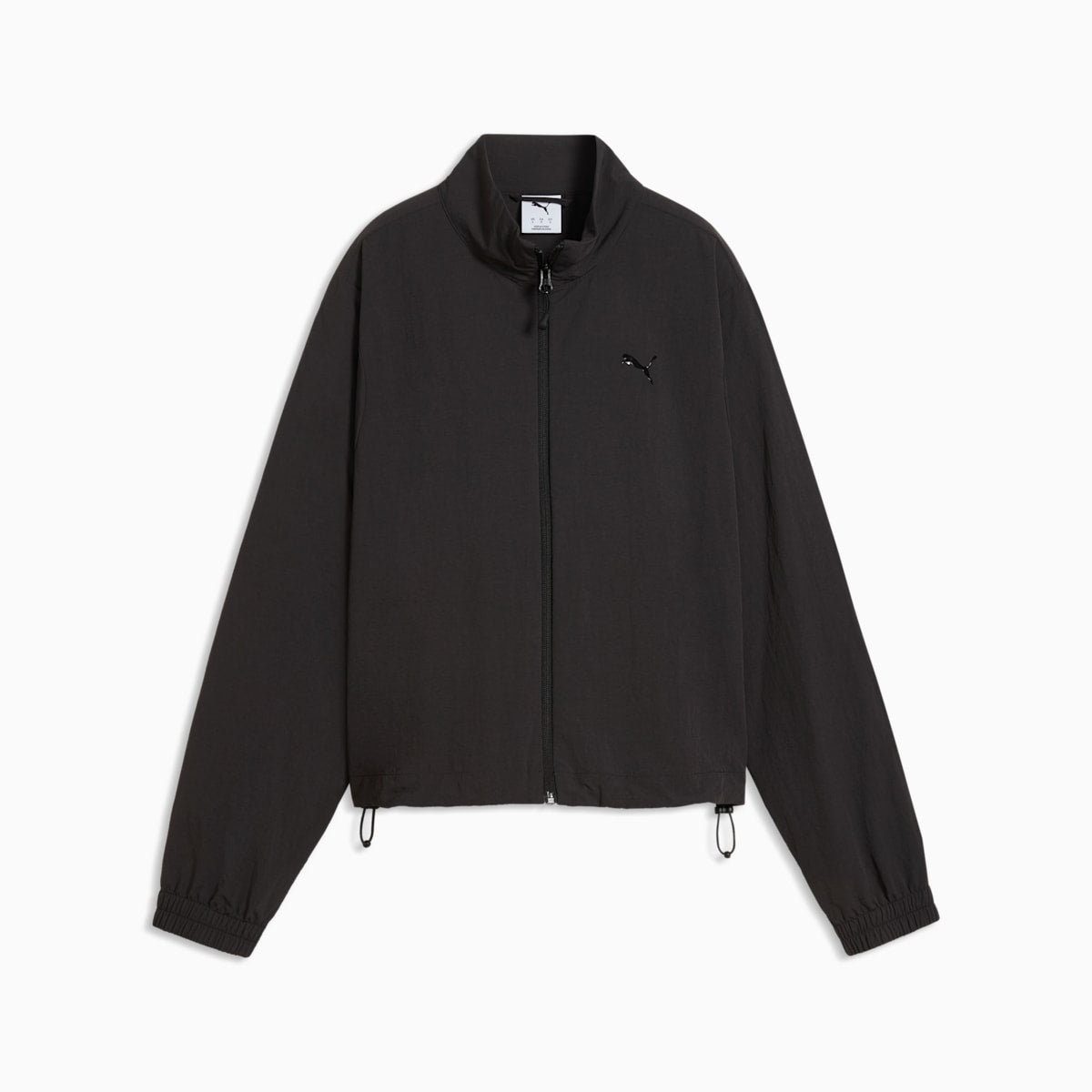 PUMATECH SENSE Women's Relaxed Jacket - PUMA Black - front on white background