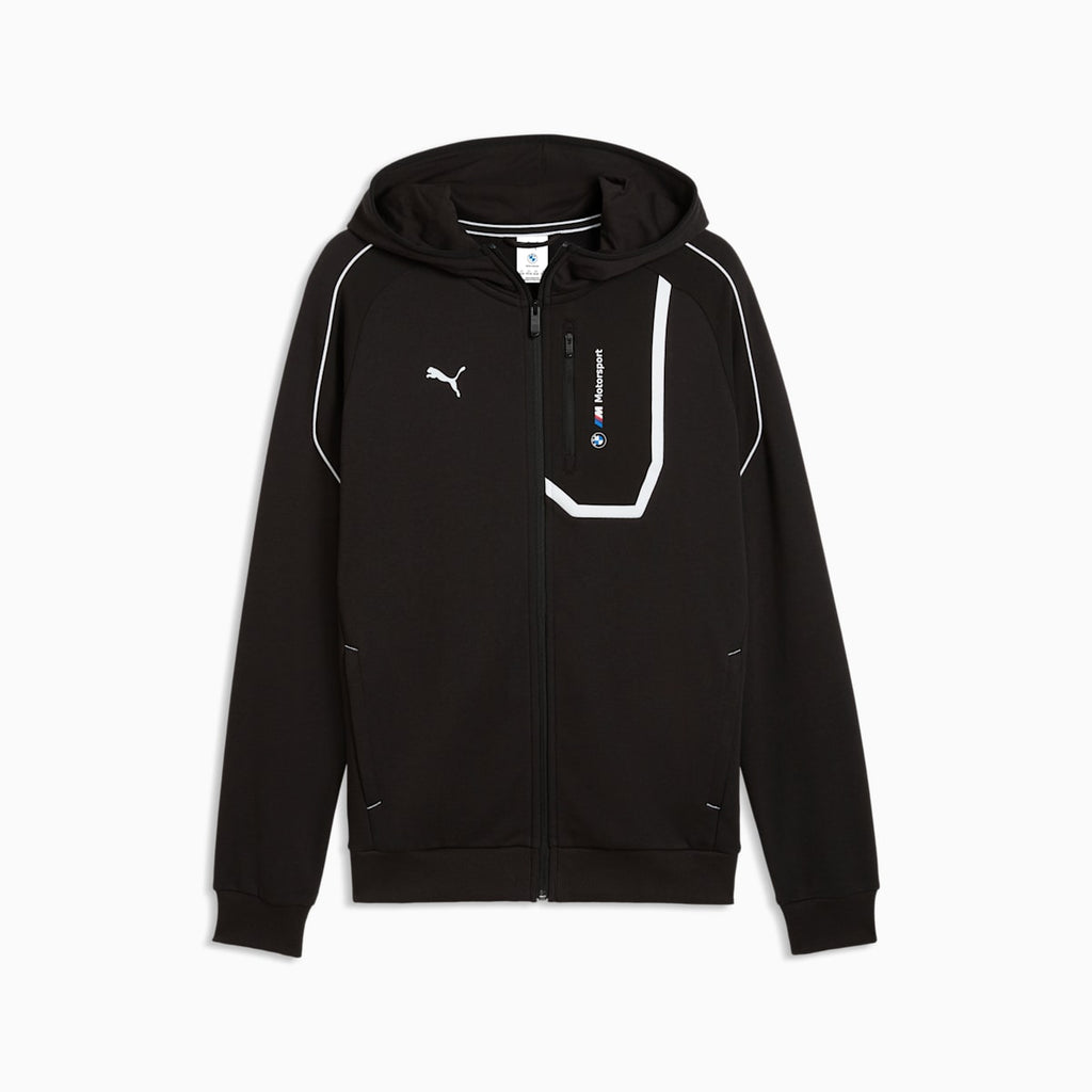 BMW M Motorsport Men's PM1 Jacket - PUMA Black - front on white background