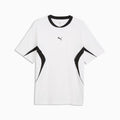 PUMA Sport Relaxed Colourblocked Tee Men - PUMA White - front on white background