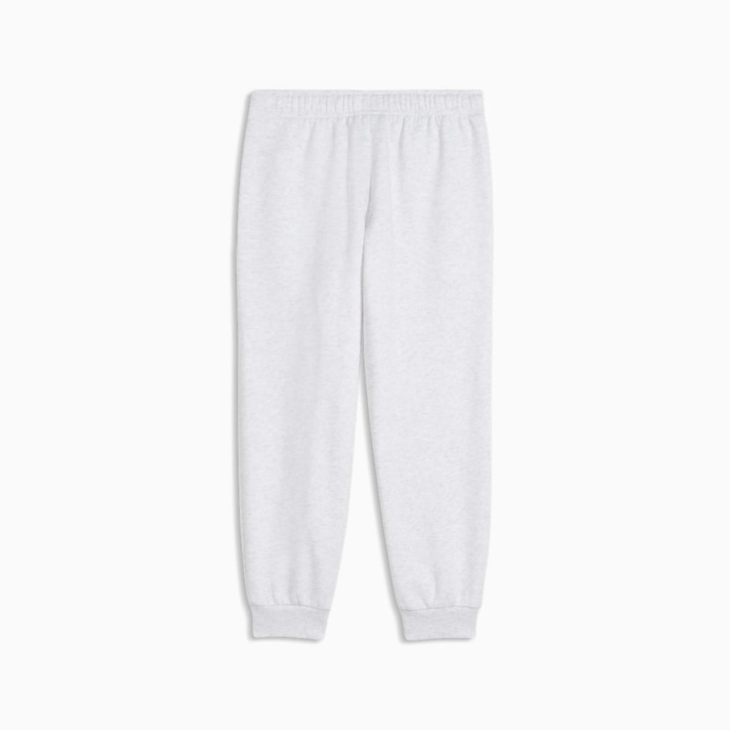 PUMA Kids Track Pants - White Glow Heather - back on white background