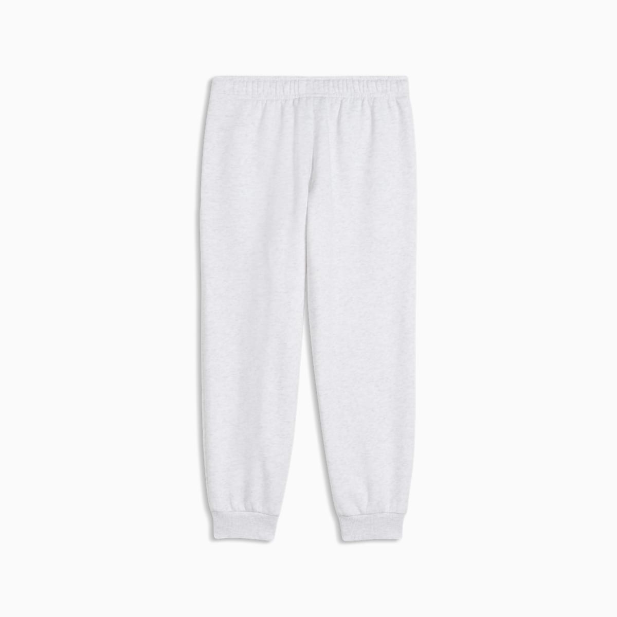 PUMA Kids Track Pants - White Glow Heather - back on white background