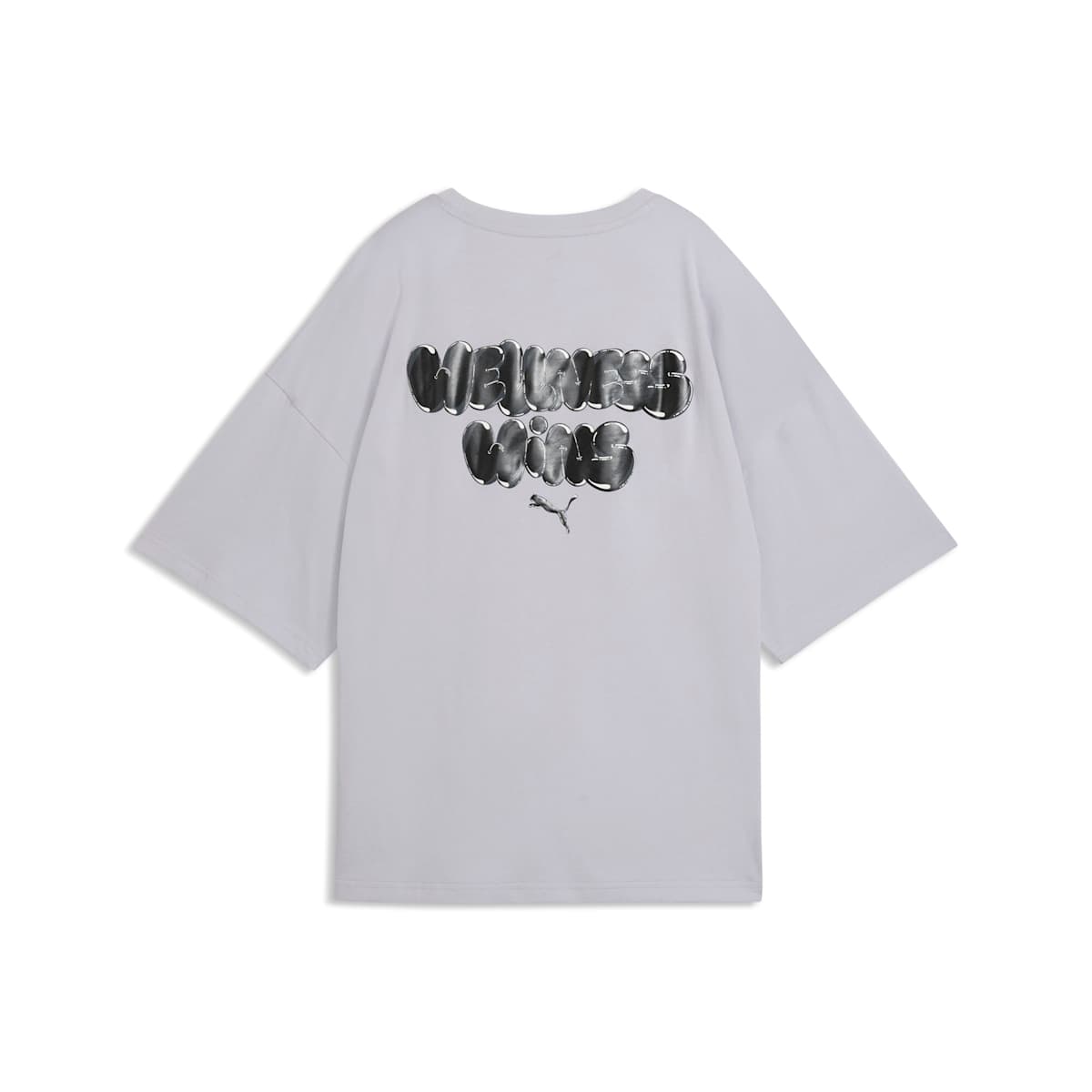 Graphics Bubble Oversized Tee Women - Vibrant Silver back view