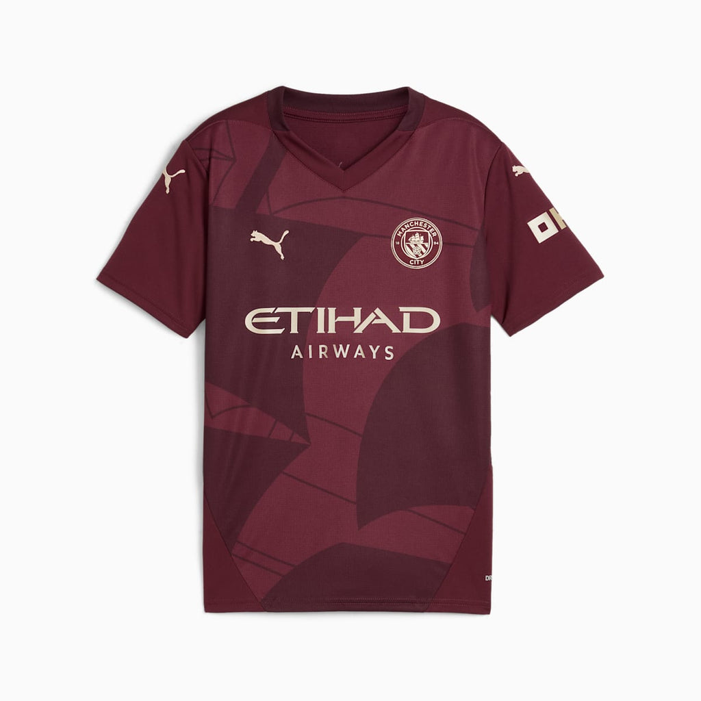 MCFC Third Jersey Replica Jr Dark Jasper front view