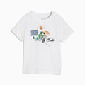 PUMA Kids Graphic Tee - PUMA White - front on white background