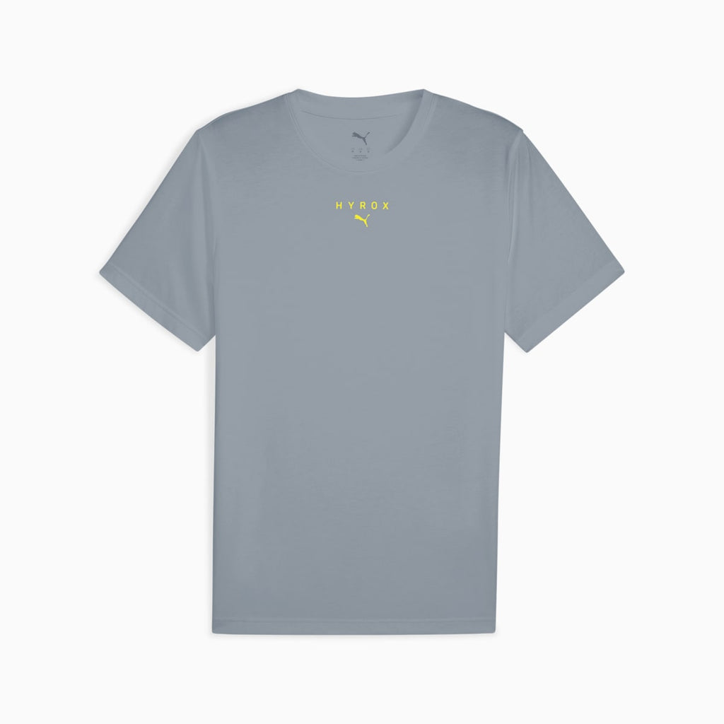 PUMA x HYROX Volunteer Tee Unisex - Cool Mid Gray front view