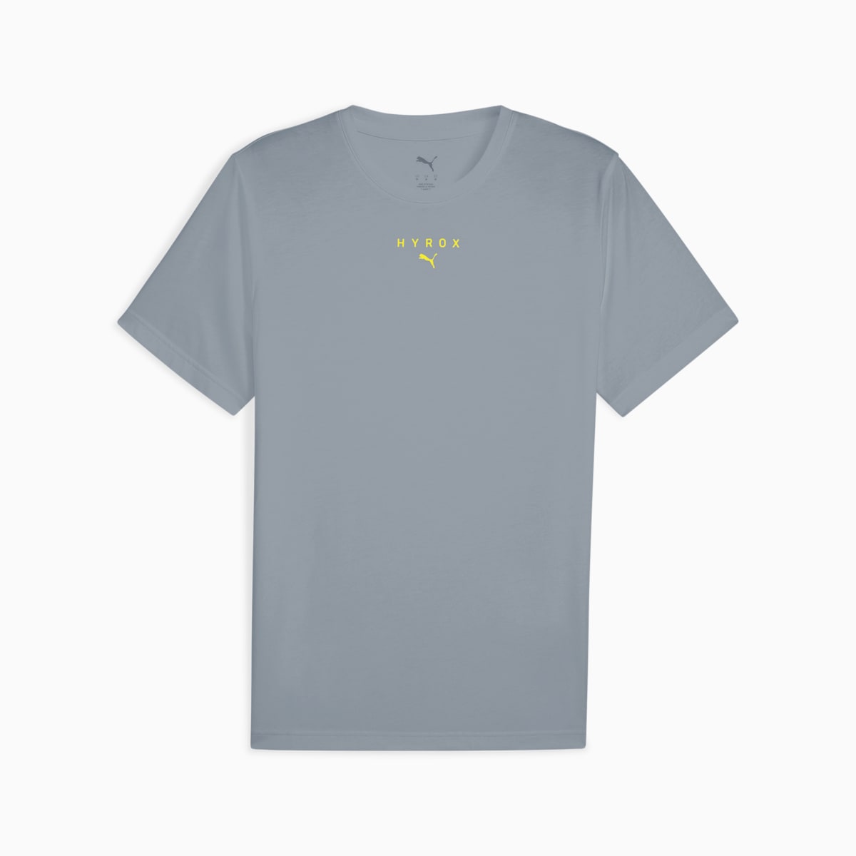 PUMA x HYROX Volunteer Tee Unisex - Cool Mid Gray front view