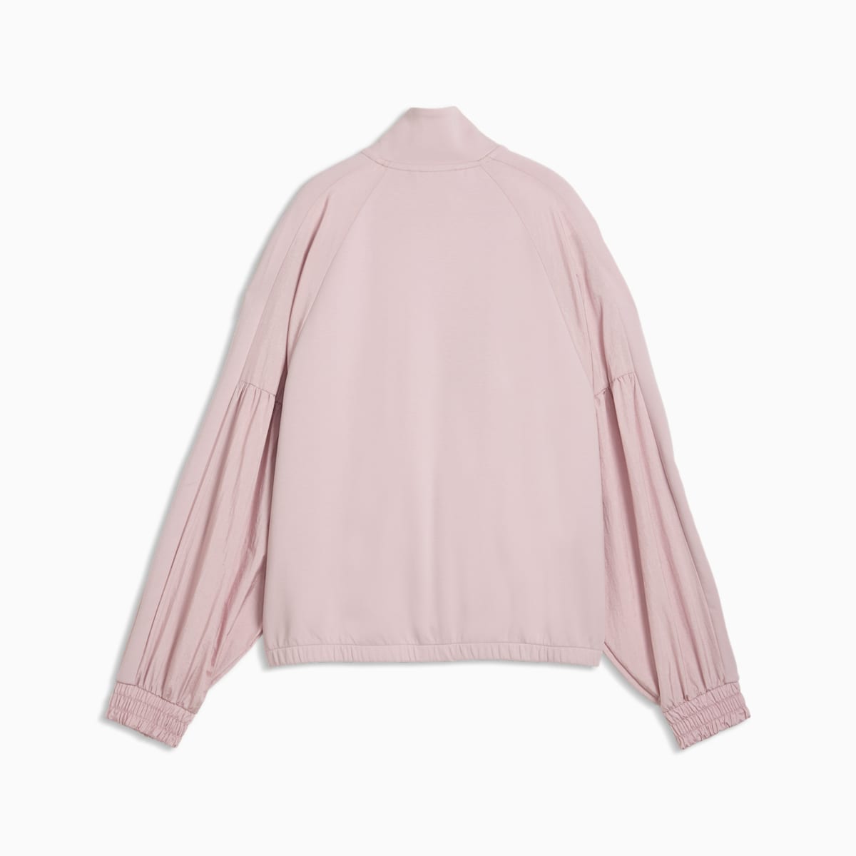 HER Women's Relaxed Full-Zip Jacket - Misty Pink - back on white background