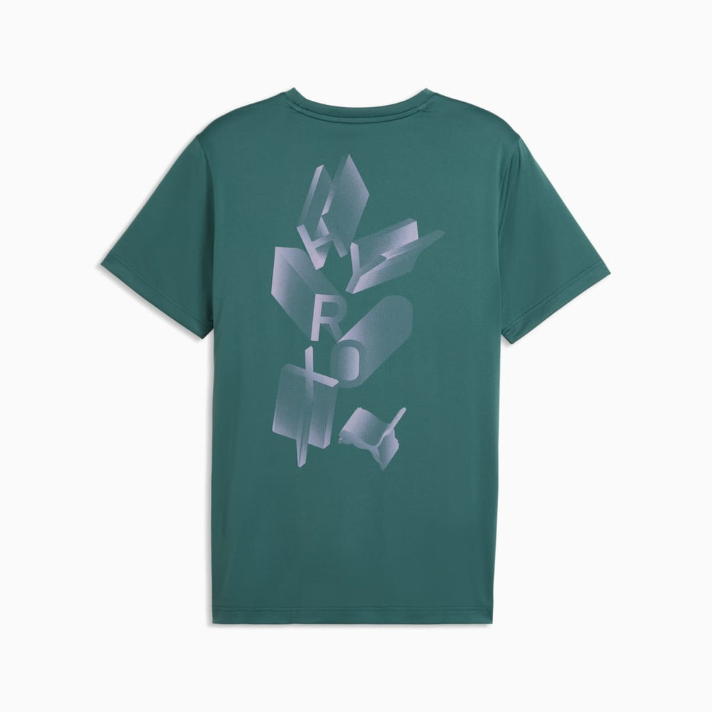 PUMA x HYROX Graphic Tee Men - Herb Garden - back on white background