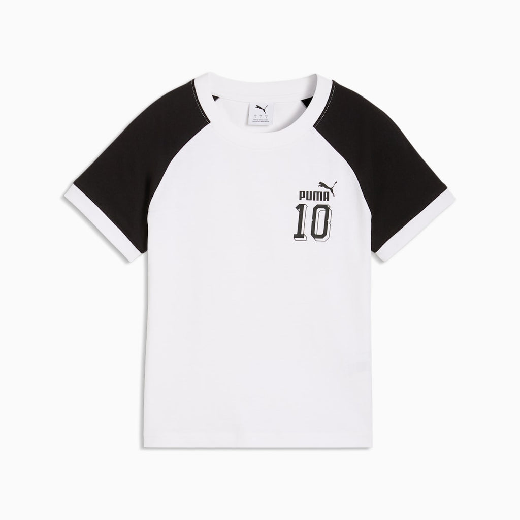 FUTURE.PUMA.ARCHIVE Slim Short Ringer Tee Women - PUMA White front view