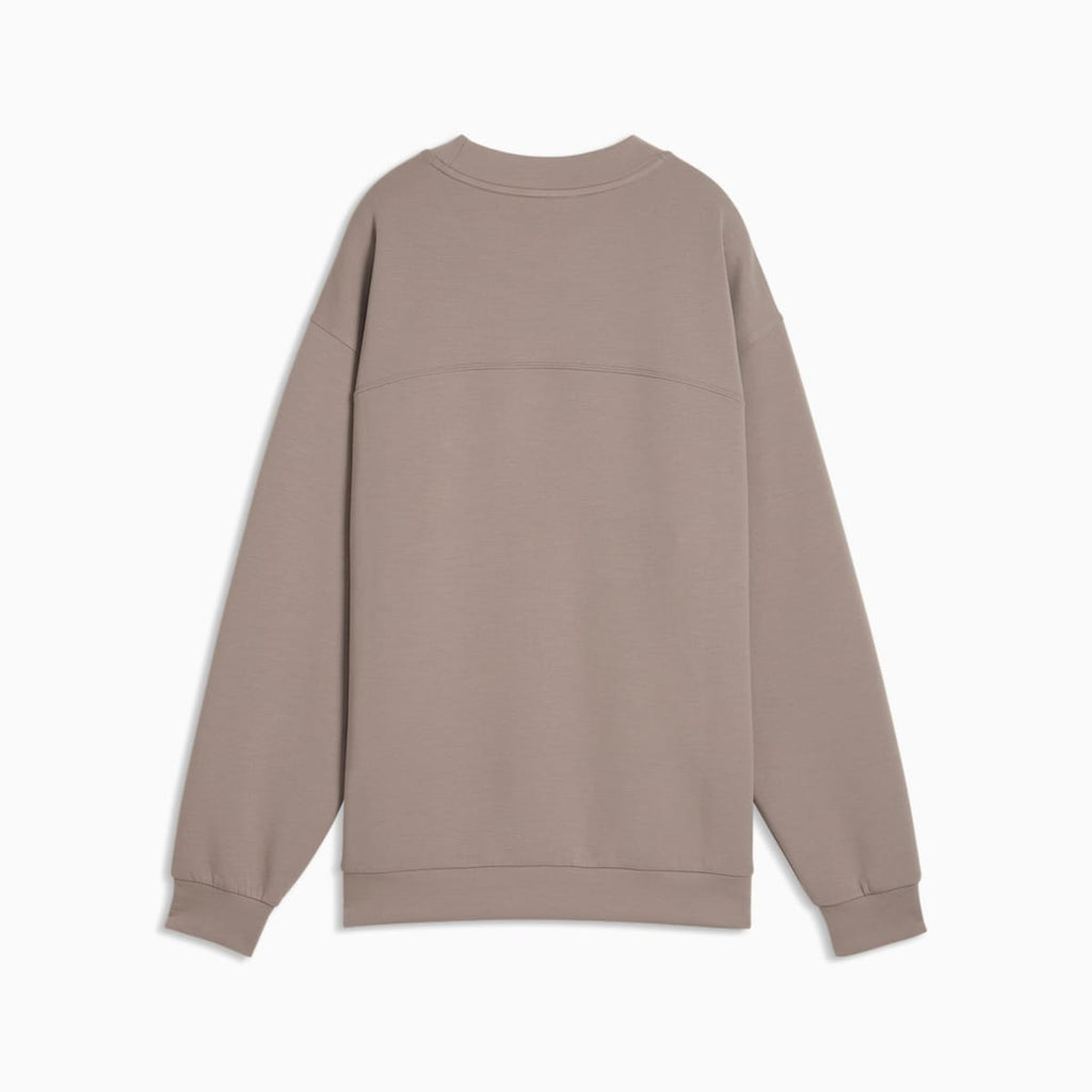 CLOUDSPUN Relaxed Crew Neck Top Women - Mouse Gray - back on white background