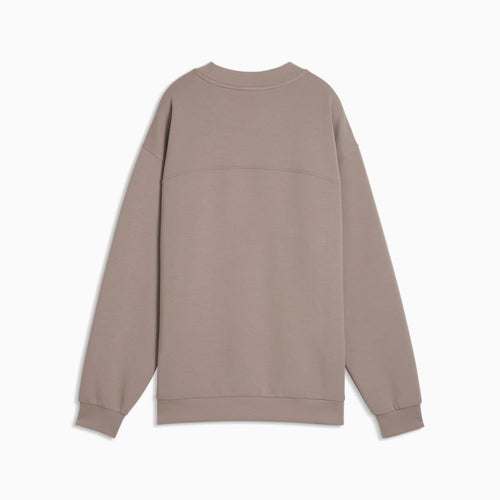 CLOUDSPUN Relaxed Crew Neck Top Women - Mouse Gray - back on white background