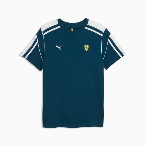 Ferrari MT7 Tee Men - Midnight Petrol - front on white background
